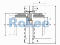 RODM Curved Tooth Couplings,RODM Torsion Protection Drum Gear Coupling