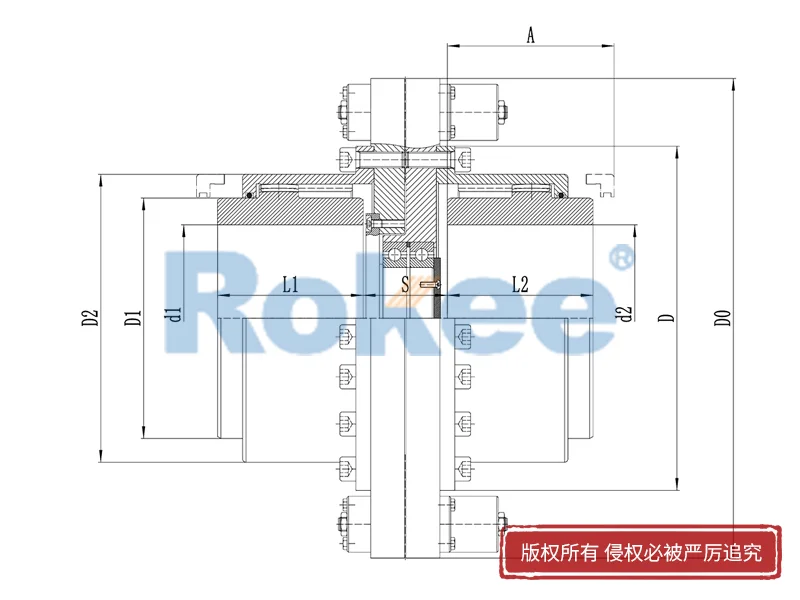 RODM扭力保護型鼓形齒式聯軸器